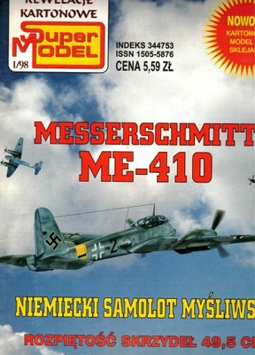 REWELACJE KARTONOWE 1/98 MESSERSCHMITT ME-410 1:33