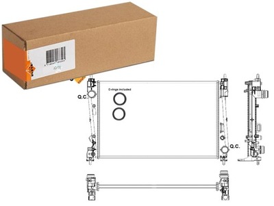 Радіатор двигуна wody alfa romeo mito fiat grande punto punto punto фото №1