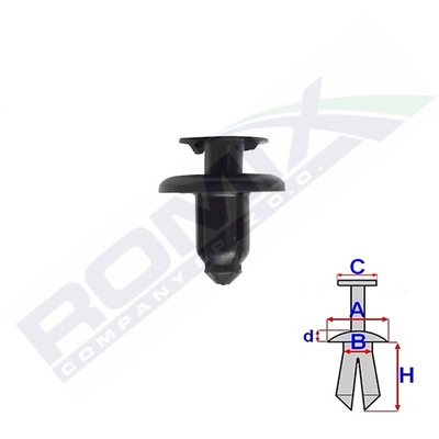 ROMIX КЛИПСА TAPICERSKA ROM C70346