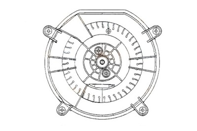 Hella двигатель вентилятор mercedes w211 02- фото №1