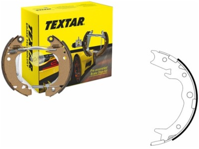 Textar 91062800 набор колодка тормозных, тормоз стояночный фото №1