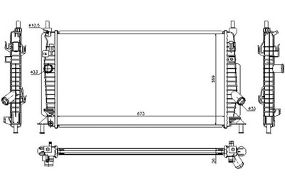 Nissens радиатор wody mazda 3 2.2 mzr cd bl фото №1