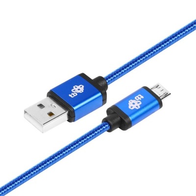 TB Kabel USB Micro USB 1.5 m niebieski sznurek