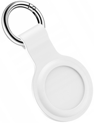 ETUI SILIKONOWE DO APPLE AIRTAG CASE NA LOKALIZATOR BRELOCZEK - BIAŁE