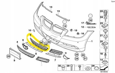 BMW E90 E91 2004- | MANUFACTURADO NUEVO DEFLECTOR PARAGOLPES  