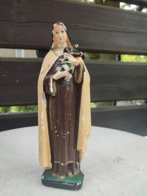 Przedwojenna figurka gipsowa św.Teresa