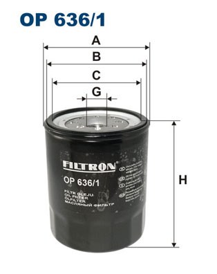 FILTRAS ALYVOS FILTRON OP636/1 