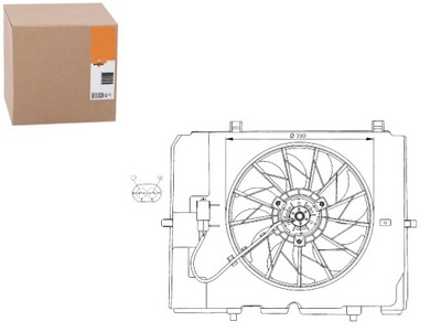 NRF WENTULATOR РАДИАТОРА 15001993 15003593 1500229