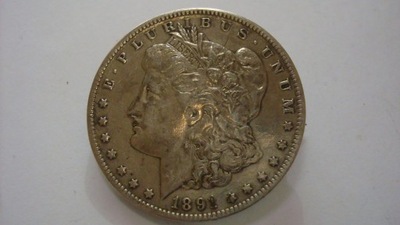 USA 1 Dolar 1891 O Orlean stan 4 - broszka numizmatyczna