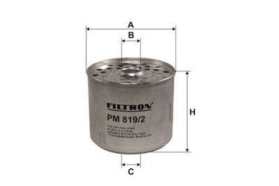 FILTRON FILTRO COMBUSTIBLES IVECO DAILY I DAILY II ZETA RVI B MESSENGER C G  