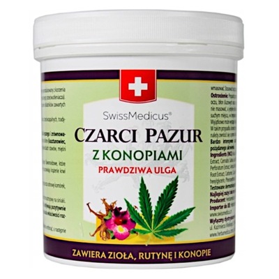 Balsam Czarci pazur z konopiami Herbamedicus 250ml