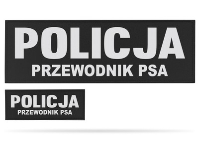 POLICJA PRZEWODNIK PSA - KOMPLET NASZYWEK PROMOCJA