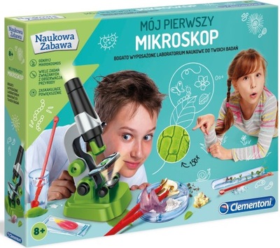 MIKROSKOP EDUKACYJNY AKCESORIA CLEMENTONI 150 ZOOM