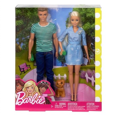 BARBIE. FTB72 BARBIE I KEN Z PIESKIEM, ZESTAW PREZ