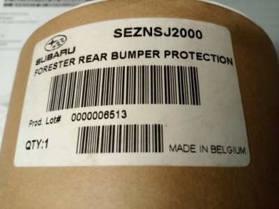 Пленка порог бампера заднего subaru seznsj2000 фото №1