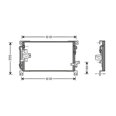 Diederichs 8588009 конденсатор, кондиционер фото №1