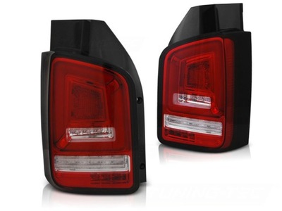 Лампы задние светодиодный vw t5 03-09r led red dynamic фото №1