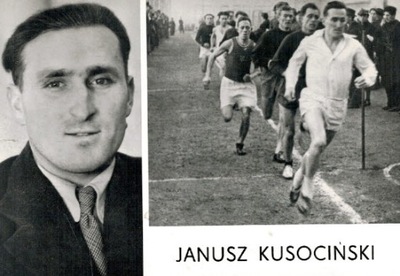 Pocztówka Janusz Kusociński Los Angeles 1932