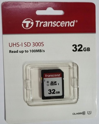 TRANSCEND 300S karta SD SDHC 32GB class 10 UHS-1 TS32GSDC300S