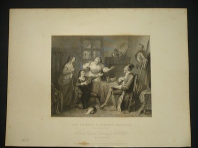J.M. Wright, don Quihot i Sampson Carrasco, oryg. 1834