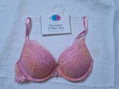 PRIMARK PIEKNY STANIK MAXIMISSE PINK LACE 70B