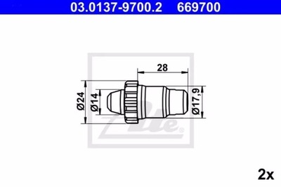 ROZPIERAKA ZAPATAS HAM.BMW ATE 03.0137-9700.2  