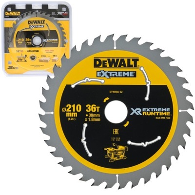 DEWALT Tarcza pilarska do drewna 210x30mm DT99566