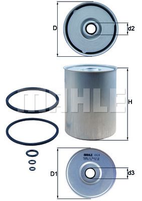 MAHLE KX 24D FILTRO COMBUSTIBLES  