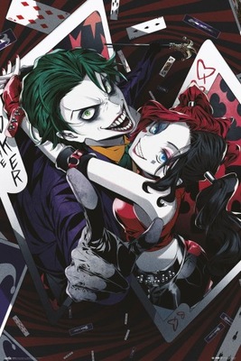 Plakat DC Comics Harley Quinn Joker Anime 61x91,5