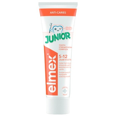 Elmex Junior Pasta do zębów dla dzieci 5-12 lat 75 ml