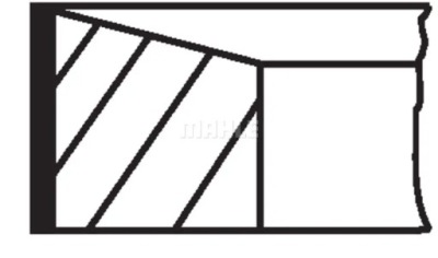 Набор колец поршня 021 rs 00113 0n1 mahle фото №1