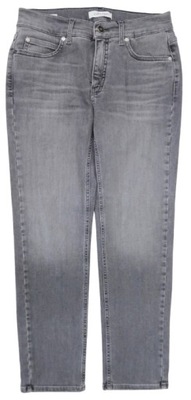 Jeansy spodnie Mid Rise Slim Calvin Klein szare W28 L30