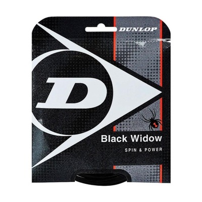 Naciąg tenisowy Dunlop Black Widow 1.31mm 12.2m