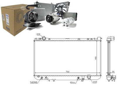 Nissens радиатор wody lexus ls 400 ucf10 фото №1