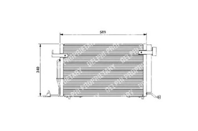 DLP TSP0225176 CONDENSADOR DE ACONDICIONADOR CITROEN BERLINGO PEUGEOT 306  