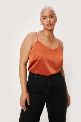 NASTY GAL PLUS SIZE TOP DAMSKI SATYNOWY 44 1PGU