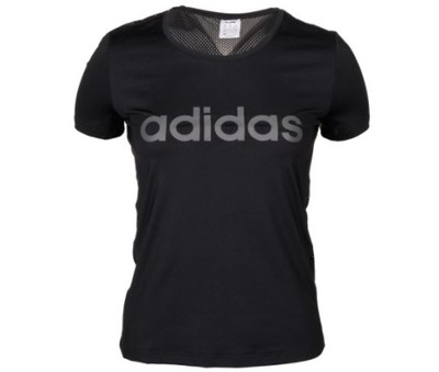 Koszulka damska adidas W D2M Lo Tee czarna