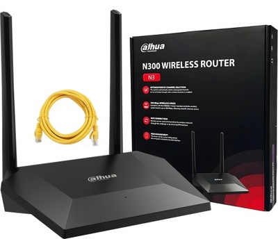 Router bezprzewodowy WiFi 300 Mb/s kompaktowy 3x LAN 1x WAN WiFi 4 szybki