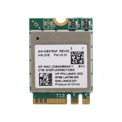 Moduł Wifi RTL8822CE 2.4/5.0GHz Bluetooth