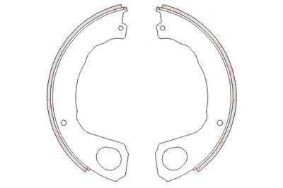 REMSA КОМПЛЕКТ - КОМПЛЕКТ КОЛОДОК ШАЛЬМІВНИХ REMSA