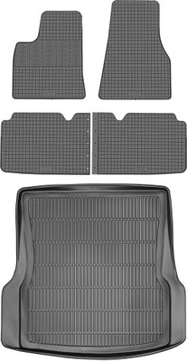 TESLA S LIFTBACK 2012- BAGAŻNIKI + КОВРИКИ