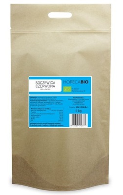 SOCZEWICA CZERWONA BIO 5 kg - HORECA HORECA - pozostałe