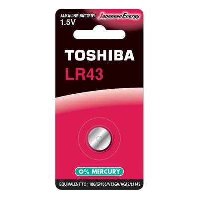 Bateria Alkaliczna TOSHIBA LR43 AG12 L1142 186