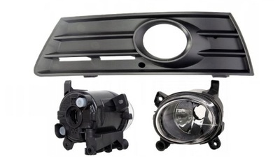 Противотуманная фара + решётка vw passat cc, 2008-2012 левый фото №1