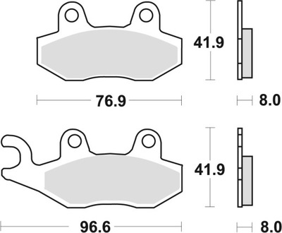 TRW LUCAS КОЛОДКИ ТОРМОЗНЫЕ KH135 KH214 SINTER OFFROAD APRILIA SX 125 '18-,