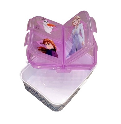 FROZEN Pudełko Organizer Lunchbox 4 komory XL Kra