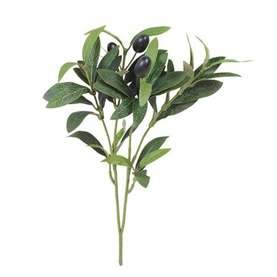 Roślina sztuczna liść gałązka oliwna zielony 2 szt