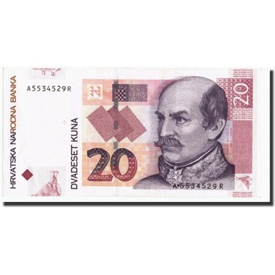 Banknot, Chorwacja, 20 Kuna, 2001, 2001-03-07, KM: