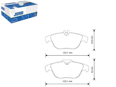 КОЛОДКИ ТОРМОЗНЫЕ JURID 54200720 54204320 54205120