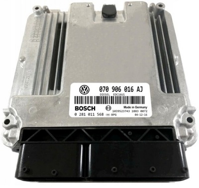 ECU VW T5 2.5 TDI 070906016AJ 0281011568 IMMO OFF